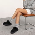 thumbnail image 3 of Dream Pairs Women's Waterproof Platform Slippers Genuine Suede Fuzzy Easy-Cozy Memory Foam Shoes for Indoor & Outdoor, 3 of 6