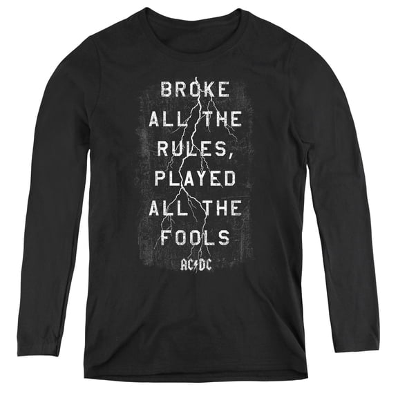 AC/DC Struck Women's Long Sleeve T-Shirt Black