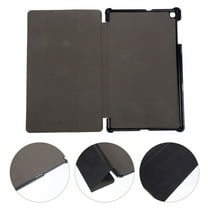 GOOHOCHY Trifold Leather Case Cover for Tab A 10.1inch Tablet PC (Black)