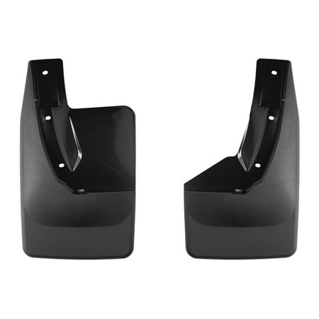 WeatherTech Custom No Drill Splash Guard MudFlaps compatible with Ford Maverick, Maverick Hybrid, Rear Pair - Black