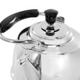 thumbnail image 3 of Martha Stewart Everyday Kingstree 1.9 Quart Stainless Steel Whistling Tea Kettle in Silver, 3 of 7