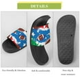 thumbnail image 7 of GZHJMY Stylish Slides for Women Men, Rugby Theme Soft Flexible Slip-on Sandals Slippers, 7 of 7