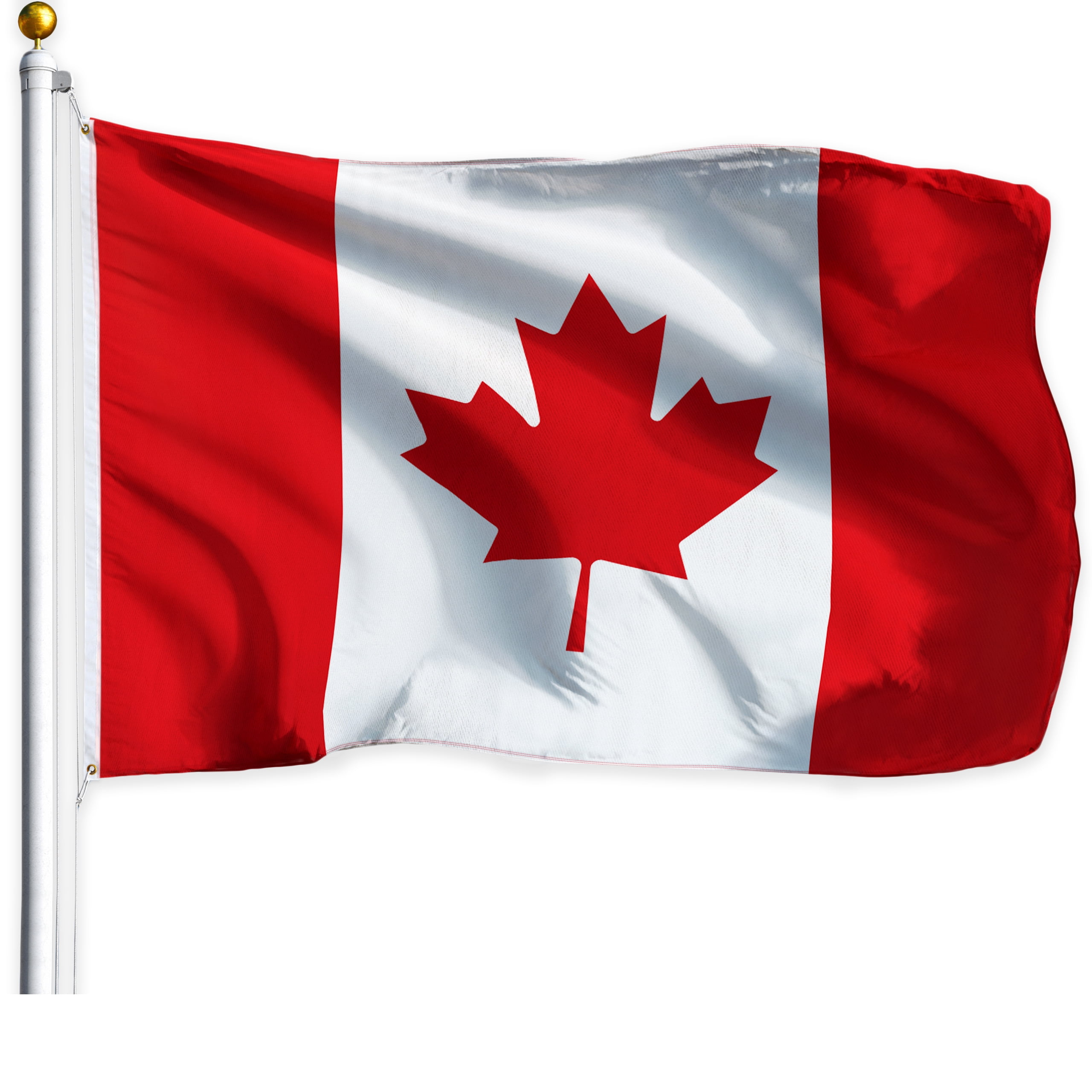 3x5 Ft Canadian Country Flag,for Native Canadian Outdoor Indoor Decoration Flag Double Stitched Polyester with Brass Grommets Canadian Souvenirs Thick Polyester Native Canadian Flags 