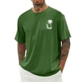 thumbnail image 1 of T-shirt à Manches Courtes Imprimé Graphique Décontracté Col Rond pour Usage Quotidien Hommes T-Shirt Confortable Quotidien T-Shirt Graphique Polyvalent pour Printemps et Été, 1 of 4
