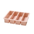 thumbnail image 1 of Molde de silicona Cateissary de 4 rejillas para cubitos de hielo rectangular color Rosa, 1 of 6