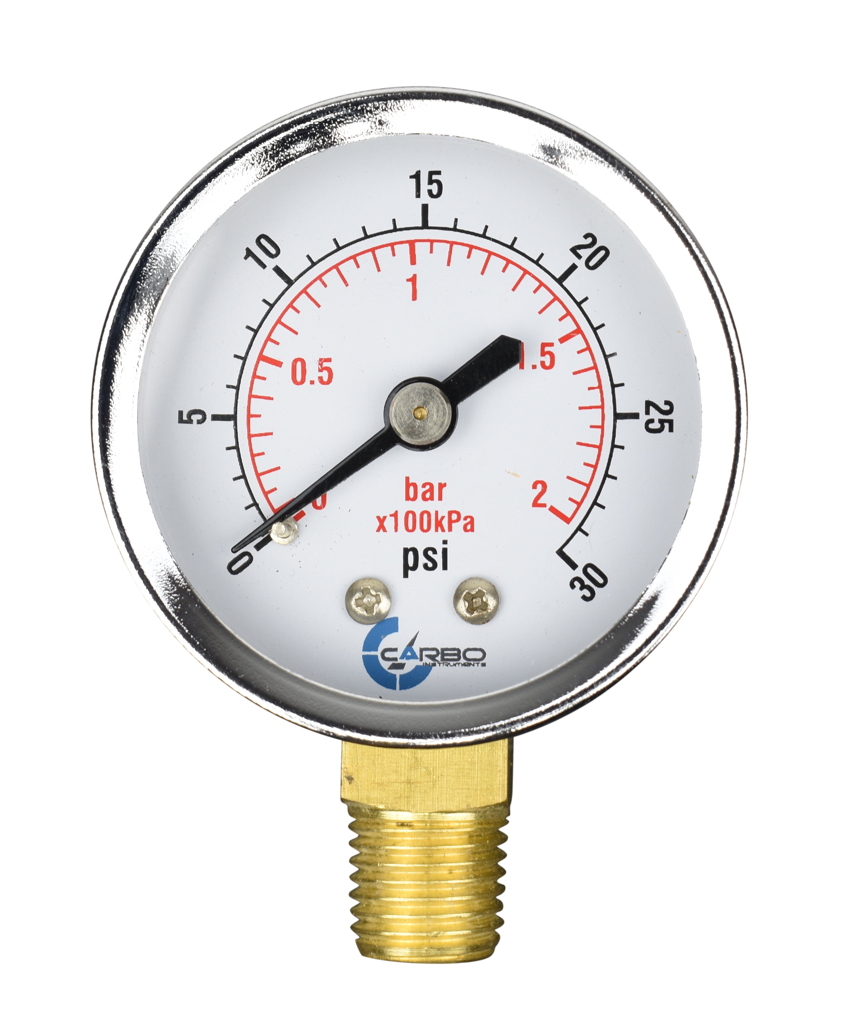Campbell  2 in PG1T-NL 0 psi 100 psi Pressure Gauge 