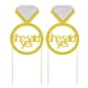 thumbnail image 4 of 5 unids fiesta de compromiso de bodas Cake Toppers Ella dijo que sí anillo de diamante en forma de cupcake Glitter Toppers decoraciones para pasteles, 4 of 6
