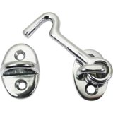 SEACHOICE 304 Stainless Steel Hook - 76mm (3") - Corrosion Resistant With Plastic Eyelet For Reduced Noise