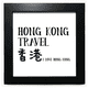 thumbnail image 1 of Mesa de pared con marco cuadrado negro Amo a Hong Kong China, 1 of 4