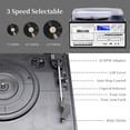 thumbnail image 4 of Tocadiscos MUSITREND 10 en 1 con altavoces, Bluetooth, negro, 4 of 7