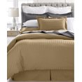 thumbnail image 3 of Ultra Soft 1800 Series 3 PC Striped Duvet Set (Full/Queen, Taupe), 3 of 3