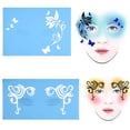 thumbnail image 4 of Modèle de Peinture pour le Visage 7 Styles Réutilisable Modèle de Peinture pour le Corps Fleur Modèle de Peinture pour le Visage Outil de Conception pour les Carnavals et les Fêtes Scolaires, 4 of 8
