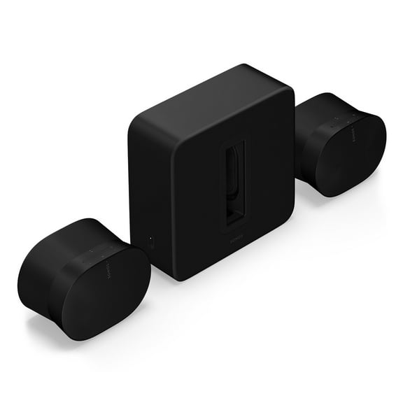 Sonos Ultimate Home Theater Completion Set with Sub 4 Subwoofer & Pair of Era 300 Wireless Speakers (Black)