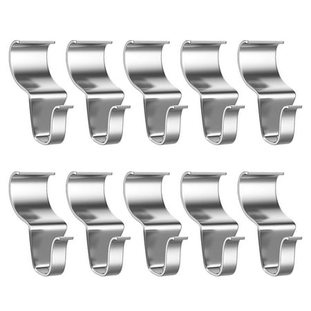 

10pcs Stainless Steel Hidden Hooks Wallboard Punch Free Hook Vinyl Siding Clips for Home Decorations