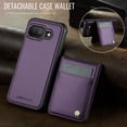 thumbnail image 6 of Decase for Google Pixel 9 Pro XL Wallet Case with Card Holder, Compatible with Mag-safe, RFID Blocking 2 in 1 Detachable Protective Phone Leather Cover with Kickstand for Women Men, Purple, 6 of 13