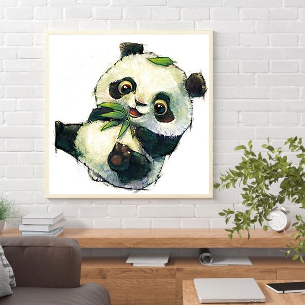 Cuadros Decorativos 5D DIY diamante pintura completo redondo taladro Panda mosaico Rhinestone arte manualidades hogar Ndcxsfigh Nuevos Originales