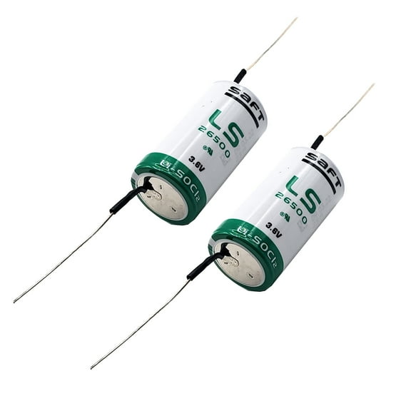 2x SAFT LS26500_AX Size C 3.6V 7700mAh Primary Lithium Cell