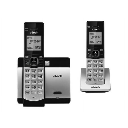 VTech - CS5119-2 DECT 6.0 Expandable Cordless Phone System - Gray/Black