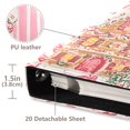 thumbnail image 3 of FORMRS 3 Ring Photo Album 4"x6" Self Adhesive Large Capacity PU Leather Cover, Brown Gingerbread House, 3 of 8