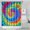 Colorful Rainbow Tie-1, variant on Colorful Tie Dye Mandala Pattern Shower Curtain 36"x72" ,Bathroom Decorative Shower Curtains Set with 12 Hooks,Modern Waterproof Washable Shower Curtain