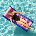 thumbnail image 5 of Big Joe Kona No Inflation Needed Pool Lounger with Headrest, Fade Fuchsia Double Sided Mesh, Quick Draining Fabric, 5.5 feet Big, 5 of 8