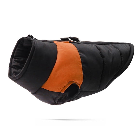 Abrigo de invierno para mascotas Greeniant impermeable y cortavientos naranja 1XL