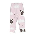 thumbnail image 6 of Uemuo Cute Panda Pattern Women's Wide Leg Palazzo Lounge Pants with Pockets Light Weight Loose Comfy Casual Pajama Pants-Large, 6 of 9