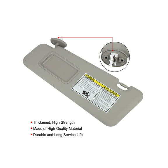 ECCPP Gray Car Sun Visor Left Driver Side Windshield Visor fit for for Highlander 2008-2013 with Sunroof
