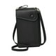 thumbnail image 3 of Mini bolso bandolera de moda ligero de piel sintética para mujer, bolso de viaje para teléfono Negro, 3 of 9