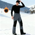 thumbnail image 5 of Xdegoge Mens Ski Pants Slim Fit Waterproof Insulated Windproof Thick Winter Warm Snow Pant Outdoor Sport Cold Weather Hiking Skiing Snowboarding Snowpants with Pockets, 5 of 8