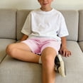 thumbnail image 4 of Afuyipoi Shorts for Boys,Breathable Quick-Dry Solid Color Summer Casual Shorts Pink 13-14, 4 of 5