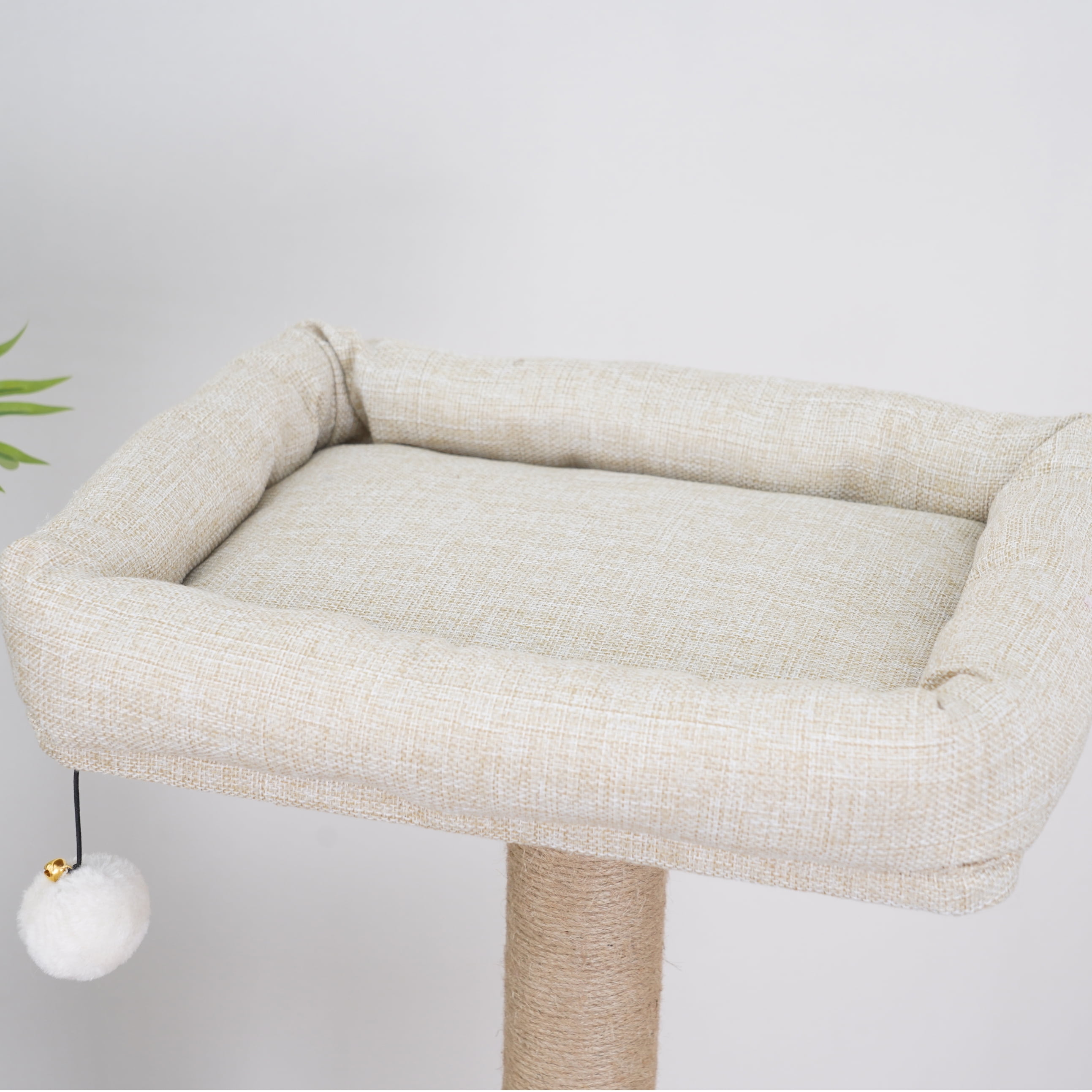 Vibrant Life 4-Level 46" Multi-Functional Cat Tree with Condo, Perch & Sisal Post, Beige