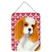 Cavalier Spaniel Hearts Love and Valentine's Day Wall or Door Hanging Prints