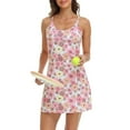 thumbnail image 4 of HDE Women Workout Dress Built in Shorts Sleeveless Athletic Sport Dress Retro Floral XL, 4 of 6