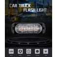thumbnail image 4 of 2pcs truck/van 12-24v side ultra-thin 4LED strobe light warning light strobe light 12W, 4 of 7