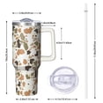 thumbnail image 6 of Camouflage 40oz Tumbler– Stainless Steel Insulated Tumbler with Handle and Straw, Large Capacity Travel Cup for Hot & Cold Drinks, 6 of 6