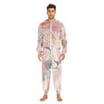 thumbnail image 2 of Leopard Print Adult Onesie Pajamas Slim Fit Christmas One Piece Suit Pjs for Women and Men Hooded Zipper, 2 of 7