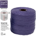 thumbnail image 3 of The Beadsmith S-Lon Bead Cord – .5 mm Twisted Nylon Cord, 4 Spools, Medium Purple Color, TEX210, 77 Yards, 3 of 6