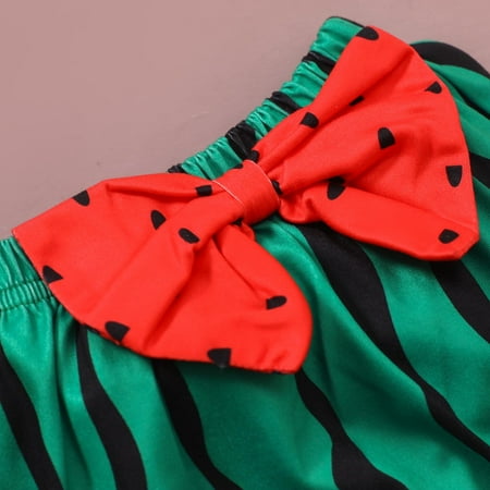 

kpoplk Toddler Girl Summer Outfits Toddler Kid Baby Girl Outfits Short Sleeve T-Shirt Tops Pleated A Line Skirt Mini Dress 2Pcs Casual Clothes(Red)