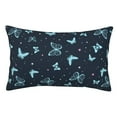 thumbnail image 1 of Fotbe Beautiful Butterflies Funda de Almohada Decorativa Estilo Occidental, Lujo en Algodón, Fundas para Almohadas King, Cojín Estampado para Decoración del Hogar-20"x30", 1 of 6