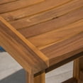 thumbnail image 6 of GDF Studio Pensacola Outdoor Acacia Wood 30 Inch Backless Barstools, Set of 4, Natural, 6 of 8