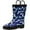Blue Camouflage Sharks, variant on NORTY Boys Girls Toddler Little Big Kids Lug Sole Mid-Calf Waterproof Rubber Rain Boot