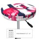 thumbnail image 4 of Balery Pink Flamingos Fundas de asiento para taburete de bar redondo de tela de terciopelo ajustables que protegen de arañazos y manchas para sillas de 14 a 17 pulgadas.-13 inch, 4 of 7