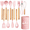 Pink, variant on YANWEN 12-Piece Food Grade Silicone Kitchen Utensil Set with Heat Resistant Wooden Handles and Storage Holder