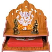 MS ENTERPRISE Wooden Beautiful Plywood Mandir Pooja Room Home Decor Office OR Home Temple Wall Hanging Product (RED B),X-Large,BTS003