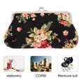 thumbnail image 4 of MasteelfCA Vintage Flower Wallet Lady Buckle Clutch Bag Rose Pattern Coin Purse for Woman, 4 of 8