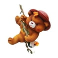 thumbnail image 4 of LOVIVER Climbing Bear Sculpture Resin Statue Cute Easy to Use Decoration Bear Figurine Garden Ornament for Terrace Yard Porch Outdoor Light yellow, 4 of 8