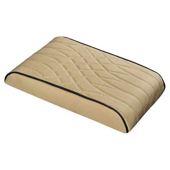 BallsFHK Upgraded Universal Style Memory Cotton Car Armrest Box Pad, Leather Car Armrest Cushion Center Console Cover Pad, Universal Vehicle Seat Box Cushion
