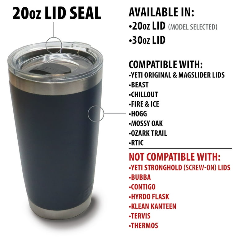 Captain O-Ring Replacement Silicone Gaskets, Leakproof Lid Seals