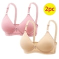 thumbnail image 2 of Timegard 2pc Push up Bras for Women Full Coverage Adjustable Strap Wirefree Comfortable Everyday Bralette, 2 of 5